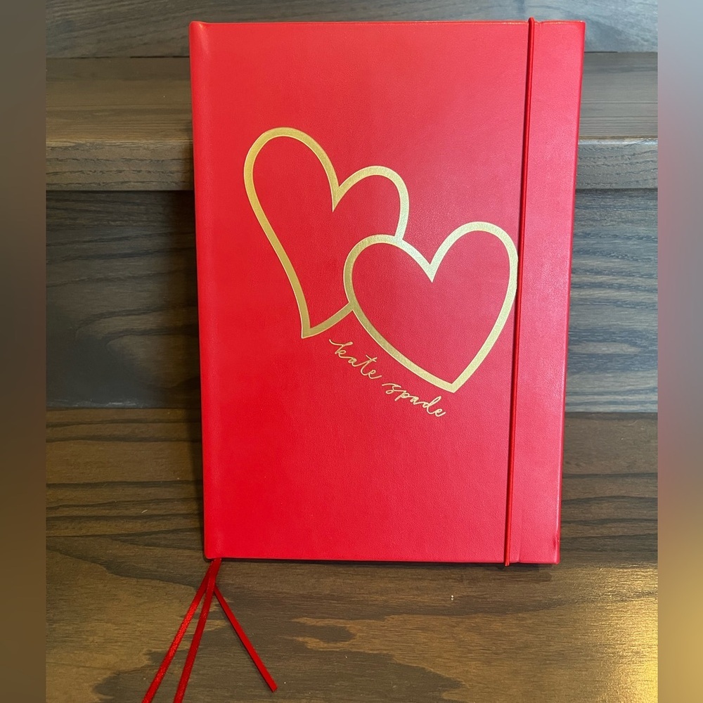 Kate Spade Red Hearts Journal Notebook